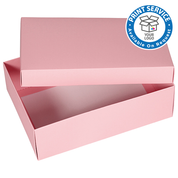 Large Pink Gift Boxes available from Midpac. Matt laminated gift boxes